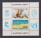 CIPRU TURCESC FAUNA 1986 MI. BL. 5 MNH, Nestampilat