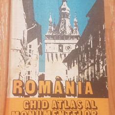 Romania - Ghid atlas al monumentelor istorice de Vasile Cucu + harta