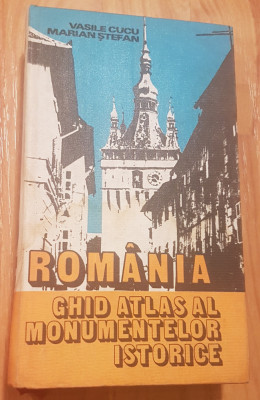 Romania - Ghid atlas al monumentelor istorice de Vasile Cucu + harta foto