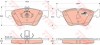 Set placute frana,frana disc MERCEDES E-CLASS Combi (S210) (1996 - 2003) TRW GDB1215