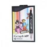 Set 12 markere Graph It - Manga 2 | Graph&#039;it