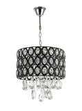 Cumpara ieftin Pendul Design Crom+Negru+Alb 4xE27 60W