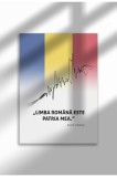 Poster Canvas cu Citat Patriotic Rom&acirc;nesc &ndash; Ne&icirc;nramat pe P&acirc;nză Mată - Limba Romana Este Patria Mea | A4 (21 x 29.7 cm)