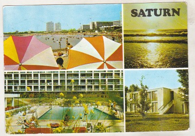 bnk cp Saturn - Imagini din statiune - circulata foto