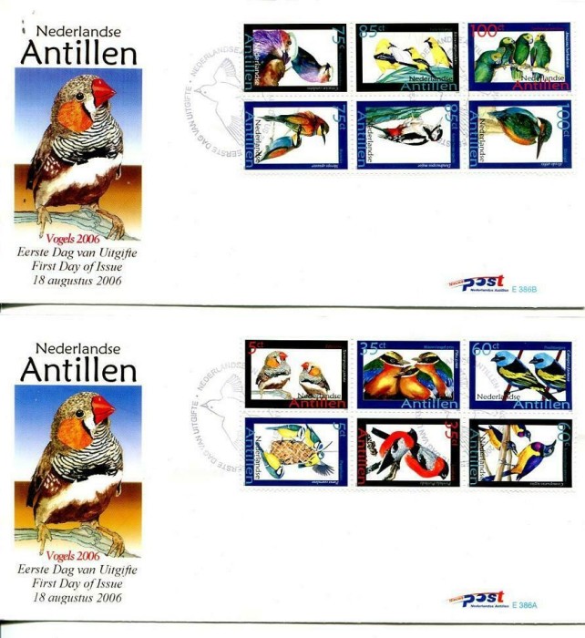 ANTILELE OLANDEZE 2006 PASARI FDC