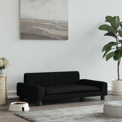 Gossi pat de caini, negru, 90x53x30 cm, material textil foto