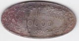 Jeton de cazinou Cazinoul din Sinaia 10000, oval, seria 3671