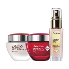 Set Anew Reversalist Renewal, Avon- Crema de zi Reversalist 50 ml, Crema de noapte Reversalist 50 ml si Ser Renewal Power 30 ml