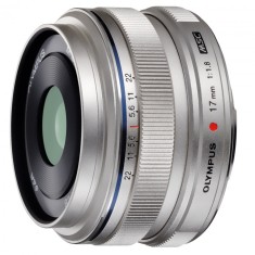 Obiectiv Olympus M.ZUIKO DIGITAL 17mm 1:1.8 / EW-M1718 argintiu foto