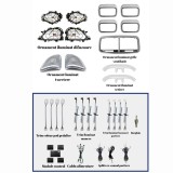 Lumini ambientale dedicate Mercedes-Benz GLE W167 2019-2023, RGB Acrilice 25 in 1 Statice cu efect RGB, Control din Aplicatie Bluetooth