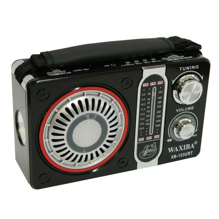 Radio portabil Waxiba XB-123URT, suport card SD/USB Radio portabil Waxiba XB-123URT, suport card SD/USB