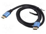 CABLU video Vention, DisplayPort(T) la DisplayPort(T), 1.45m, rezolutie 8K la 60Hz/4K la 120Hz, PVC, negru, &quot;HCELG&quot; (timbru verde 0.08 lei) - 69227947