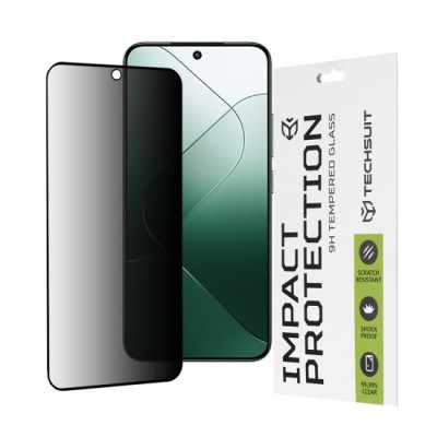 Folie pentru Xiaomi 14 - Techsuit 111D Privacy Full&amp;nbsp;Glue - Black foto