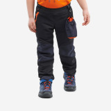 Pantalon Softshell Drumeție la munte MH550 Negru Copii 2 -6 ani