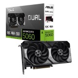 Placa video Gaming ASUS Dual GeForce RTX 5060 8GB GDDR7 OC Edition, PCIe 5.0, DLSS 4, Ray Tracing