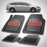 Cumpara ieftin Covorase Auto Tip Tavita Compatibile Peugeot 508 I SW (2014-2018) Red