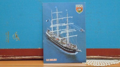VELIERUL &amp;quot; LE BELEM &amp;quot; , NANTES, FRANTA SI STEMA ORASULUI - NECIRCULATA. foto