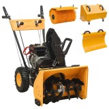 Cumpara ieftin Set freza de zapada cu masina de maturat 4 in 1, benzina 6,5 CP