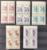 ROMANIA 1963 - Campionatele Europene de Volei - bloc de 4 MNH** - LP 569, Sport, Nestampilat