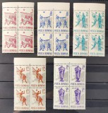 ROMANIA 1963 - Campionatele Europene de Volei - bloc de 4 MNH** - LP 569, Sport, Nestampilat