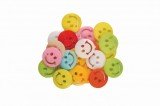 Nasturi zambareti pentru activitati crafts,multicolor,1.7 cm,28 bucati set