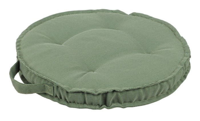 Set 4 perne podea textil verde &Oslash;40x4h