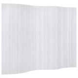 Cumpara ieftin Paravan de camera, alb, latime 250 cm, inaltime 165 cm, bambus