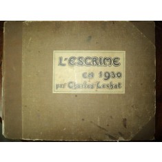 L&#039;ESCRIME EN 1930, DESENE DE CHARLES LECHAT