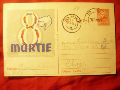 Carte Postala ilustrata - 8 Martie 1961 foto