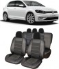 Huse scaune auto dedicate Alcantara VW Golf 7 Piele si catifea, Confort Line