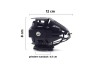 Proiector Angel Eye/Devil Eye U7 Trotineta Electrica, 80W, 2200LM, 12-80V, Aluminiu, Faza Lunga/Scurta/Blitz, Portocaliu