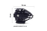 Proiector Angel Eye/Devil Eye U7 Trotineta Electrica, 80W, 2200LM, 12-80V, Aluminiu, Faza Lunga/Scurta/Blitz, Portocaliu