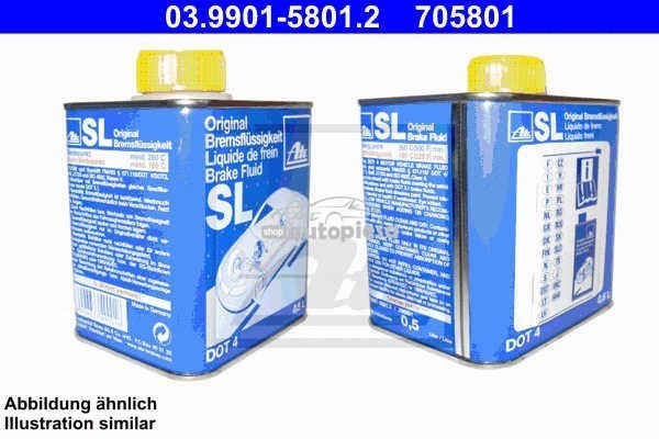 Lichid de frana ATE SL DOT4 500 ML 03.9901-5801.2 Lichid de frana ATE SL DOT4 500 ML 03.9901-5801.2