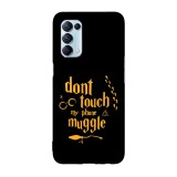 Husa compatibila cu Oppo A72, Viceversa, model Dont Touch my Phone Muggle Harry Potter, Silicon, TPU, Transparent, Carcasa