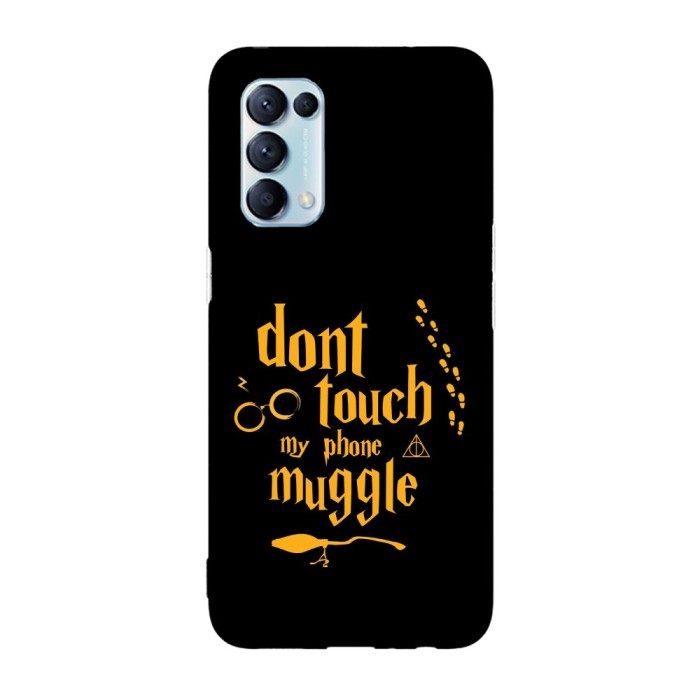 Husa compatibila cu Oppo A76, Viceversa, model Dont Touch my Phone Muggle Harry Potter, Silicon, TPU