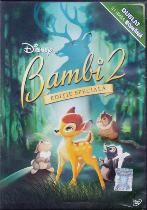 DVD animatie: Bambi 2 ( original, dublat si cu subtitrare in limba romana )