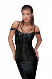 Corset Noir Handmade cu dantela neagra#