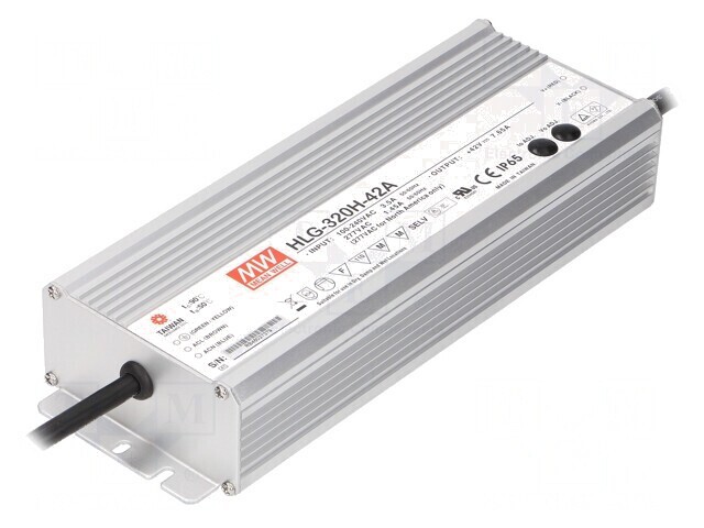 Alimentator LED 320W 42V 3,8-7,65A 90-305VAC HLG-320H-42A