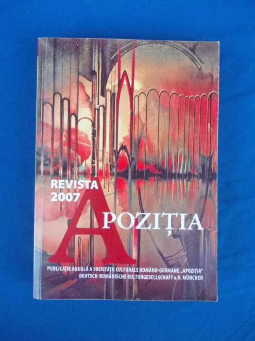 REVISTA APOZITIA , MUNCHEN , 2007 *