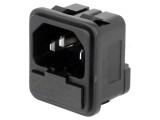 Conector alimentare AC soclu tată 10A 250VAC IEC 60320