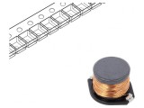 Inductor Ferită SMD 10mH 390mA 10.5&Omega; &plusmn;20% 18.7x15.2x12mm