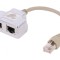 Splitter RJ45 Ecranat Cat 5 2 Porturi