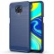 Husa TPU OEM Carbon pentru Xiaomi Redmi Note 9 Pro / Xiaomi Redmi Note 9S, Bleumarin