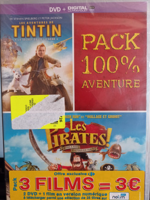 DVD - TIT TIN / THE PIRATES - sigilat engleza foto