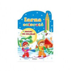 Iarna colorată, 3-5 ani. Jocuri de colorat - Paperback brosat - *** - Erc Press