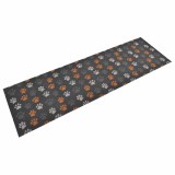 Cumpara ieftin Covor de bucatarie lavabil Paws, 60x180cm, catifea