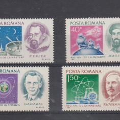 ROMANIA 1971 LP 783 ANIVERSARI II OAMENI DE STIINTA SERIE MNH