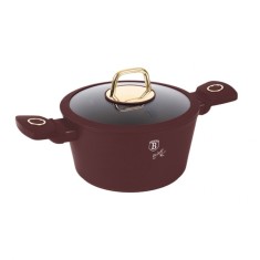 Oală cu capac 20 cm, 2.5L &ndash; Berlinger Haus BH8040, Leonardo Collection, pentru gătit rapid, strat antiaderent