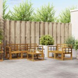 vidaXL Set de canapele de exterior 6 pcs natural Lemn Solid de Acacia 3366017