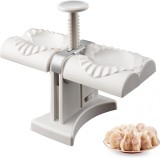 Masina pentru ravioli Mnjr, plastic/otel inoxidabil, alb/argintiu, 20 x 12 x 17 cm
